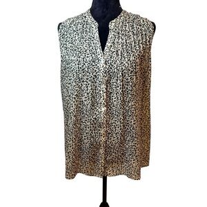 Sunday in Brooklyn | Anthropologie | Leopard Print Blouse | Sz M